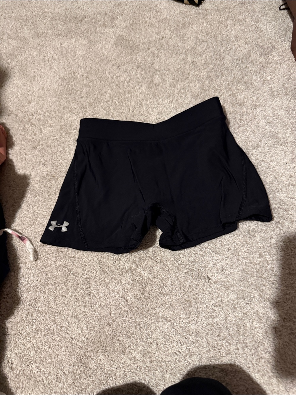 Under Armour Black Women's Athletic Compression-Layer Shorts